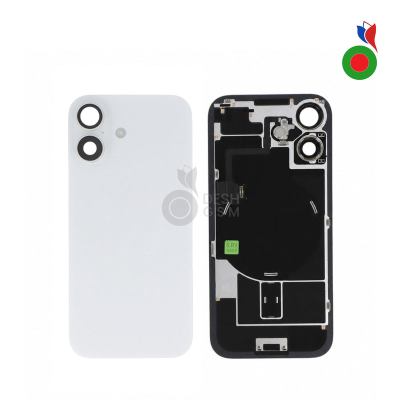 Vitre Arriere Complete avec MagSafe - iPhone 17 | BLANC - Sans Marquage