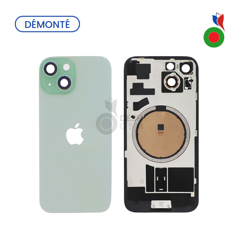 Vitre Arriere sans MagSafe - iPhone 15 | VERT (Original Demonte) - Grade A
