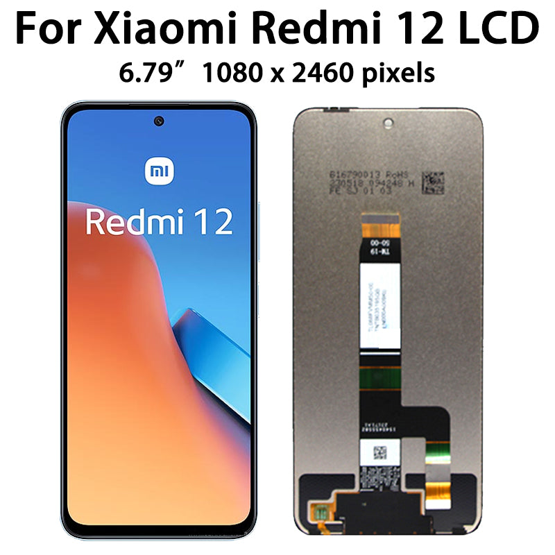 ECRAN LCD XIAOMI REDMI 12 4G/ REDMI 12 5G SANS CHASSIS (ORIGINAL)