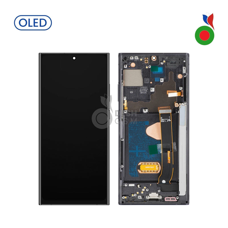 Ecran Complet Note 20 Ultra (N985F, N986F, N986) 4G/5G avec Chassis (NOIR) - OLED | SAMSUNG