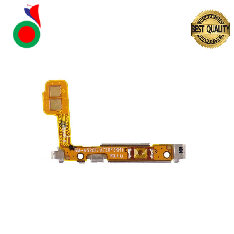 Power Volume Flex On Off key mute silent button For Samsung A5 2017 A520F