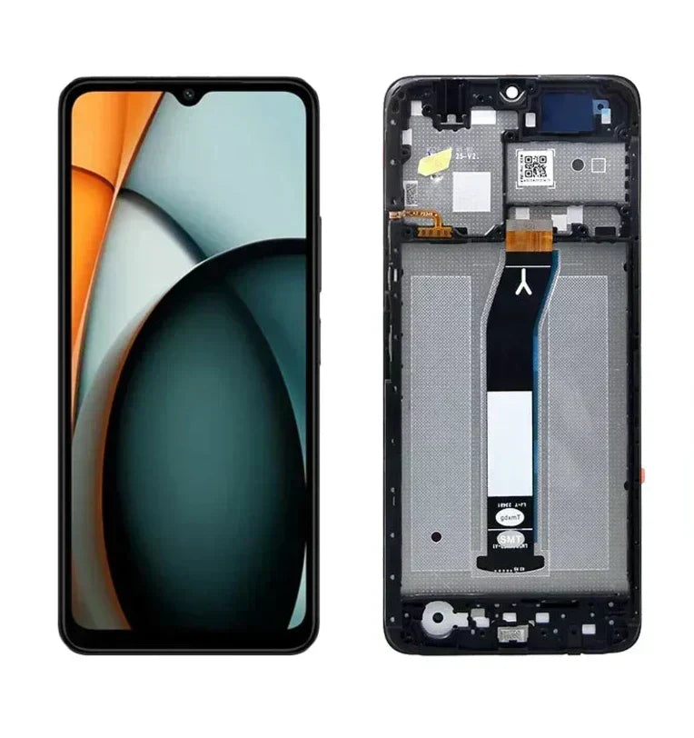 ECRAN LCD REDMI A3 4G (2024) SERVICE PACK AVEC CHASSIS (NOIR)