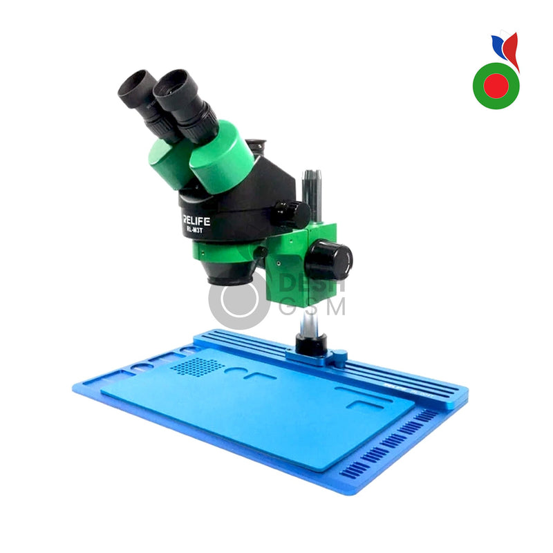 Microscope RL-M3T avec SS-004N - sans Camera | 7X-45X Zoom | RELIFE