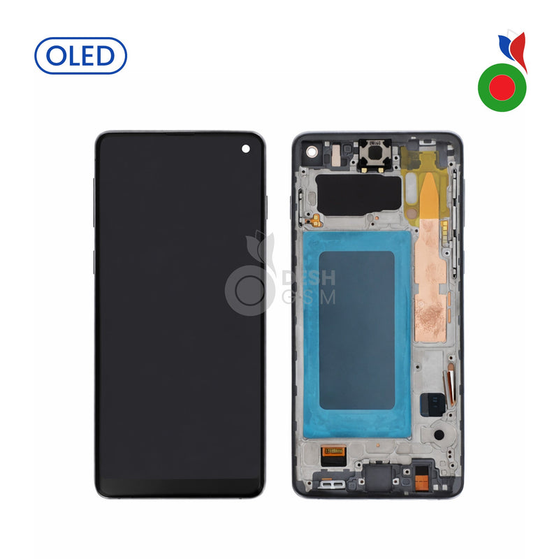 Ecran Complet LCD S10 4G avec Chassis (G973F) | NOIR - OLED | SAMSUNG