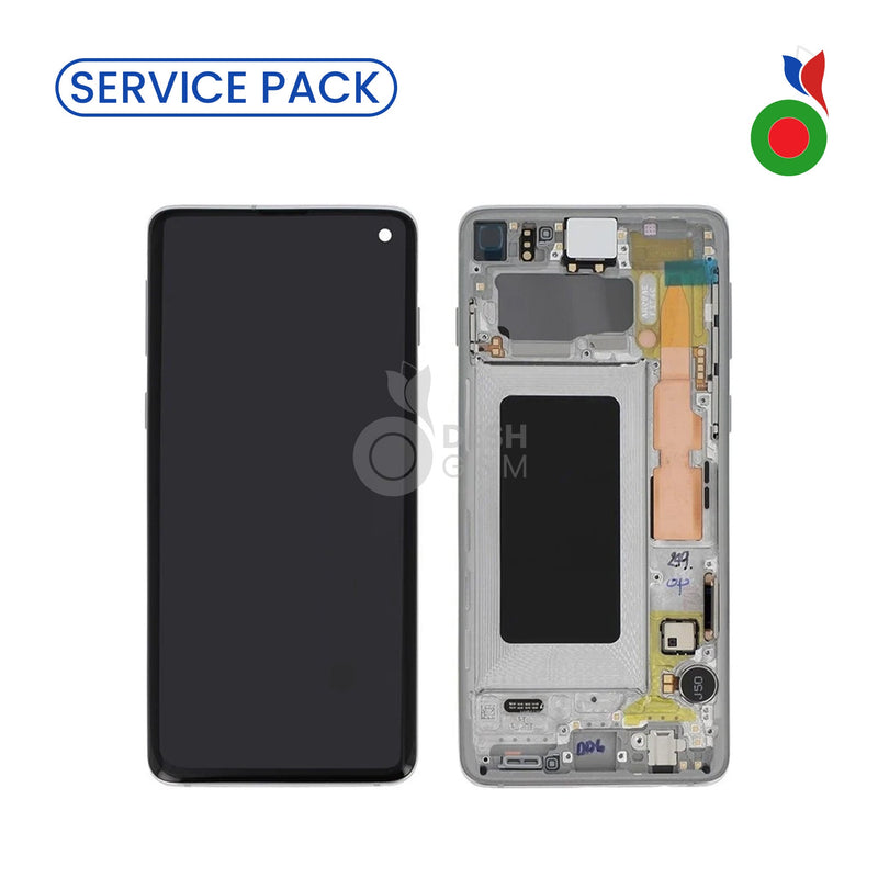 Ecran Complet LCD S10 Lite avec Chassis (G770) | BLANC - SERVICE PACK | SAMSUNG
