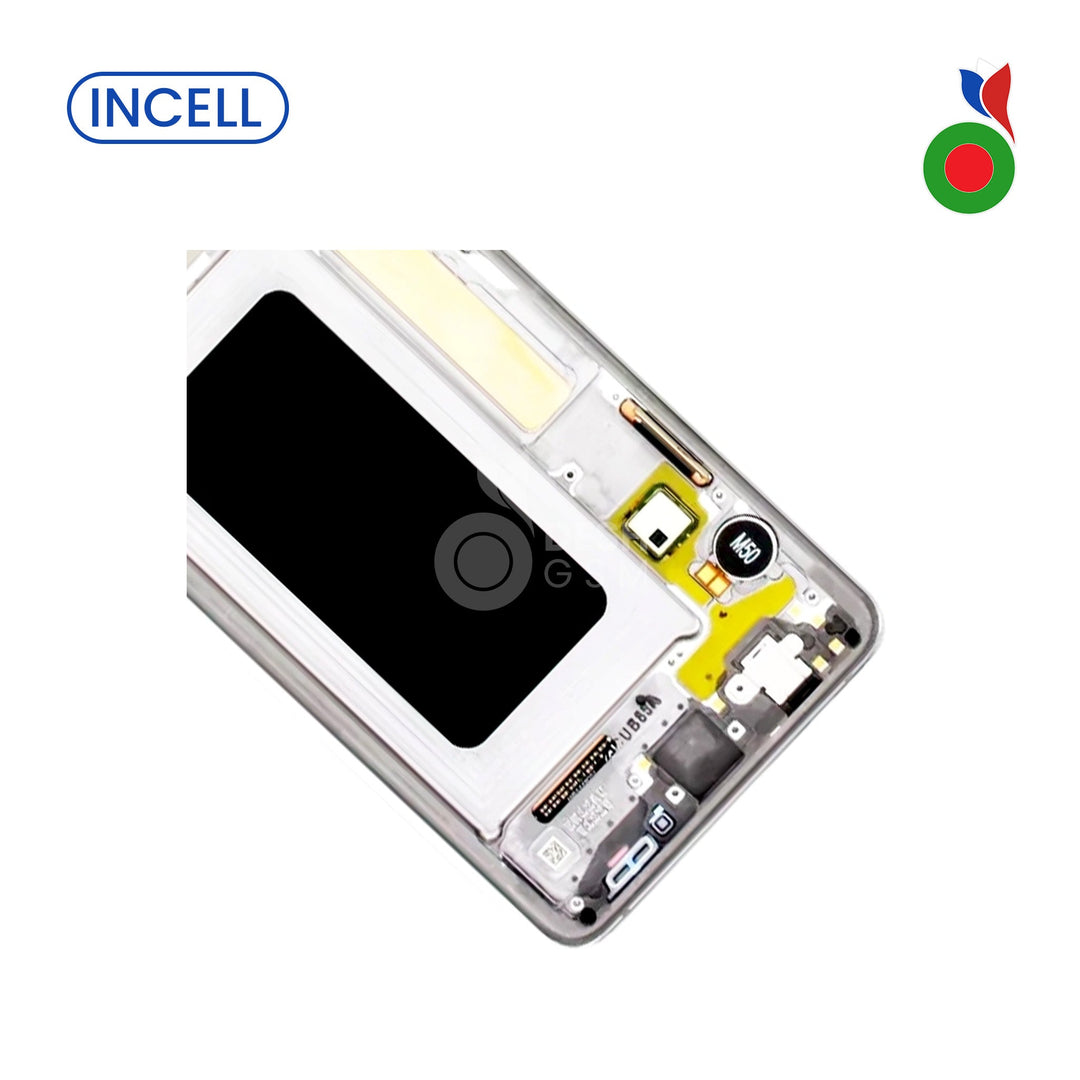 Ecran Complet LCD S10 Plus avec Chassis - INCELL | SAMSUNG BLANC