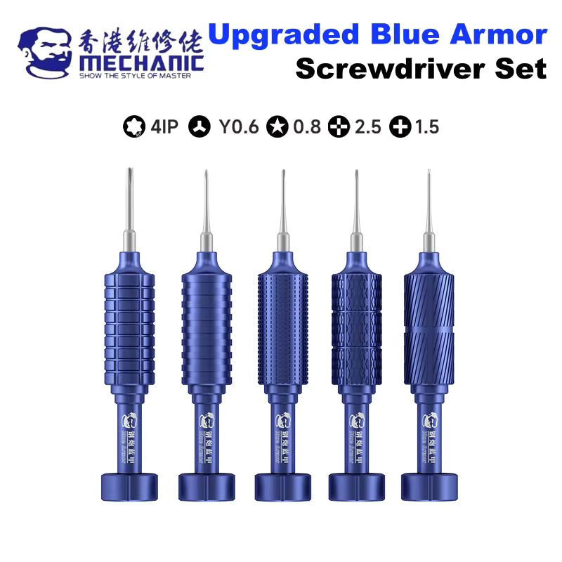 Precision Screwdriver Set - 5pc Mortar Blue Armor | MECHANIC