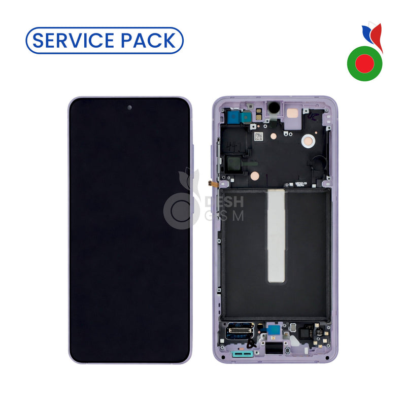 Ecran Complet LCD S21 FE 4G/5G avec Chassis (G990) | VIOLET - SERVICE PACK | SAMSUNG