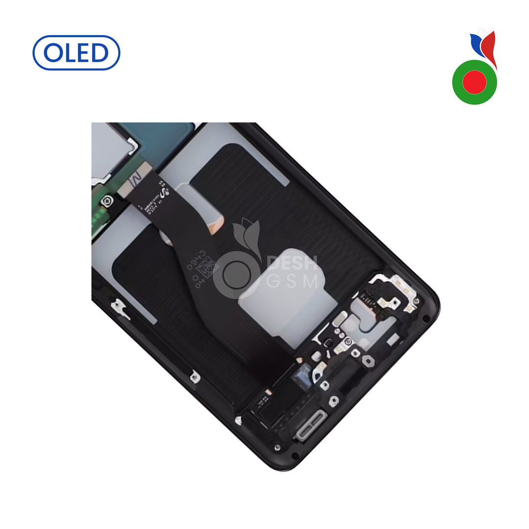 Ecran Complet LCD S21 Ultra 4G/5G avec Chassis | OLED  NOIR | SAMSUNG