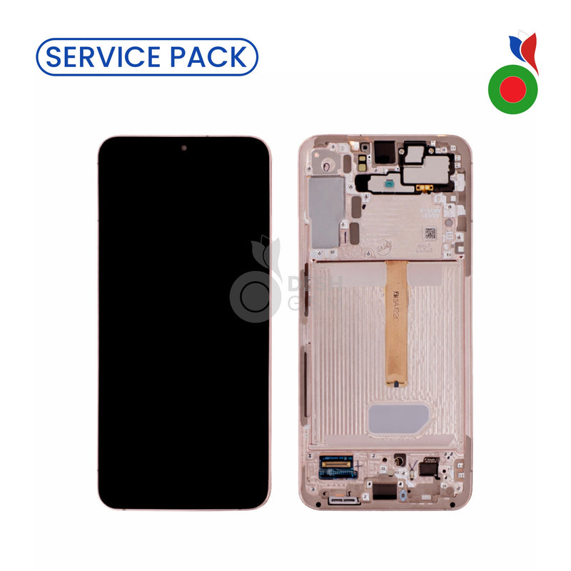 Ecran Complet LCD S22 Plus 5G avec Chassis (S906B/N) | ROSE - SERVICE PACK | SAMSUNG