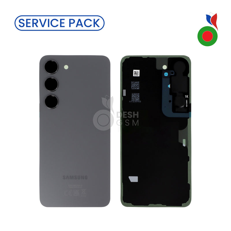 Vitre Arriere S23 (S911B) | NOIR - SERVICE PACK | SAMSUNG