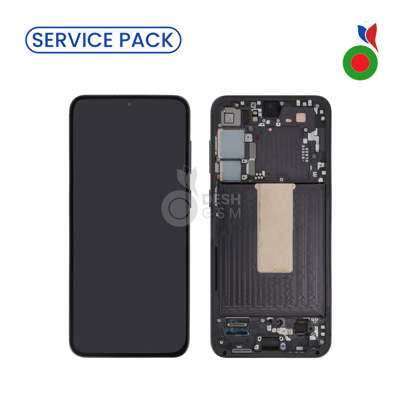 Ecran Complet LCD S23 Plus 5G (S916B) avec Chassis | NOIR - SERVICE PACK | SAMSUNG