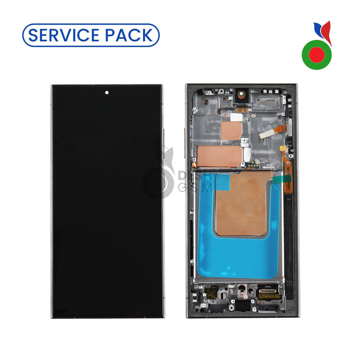 Ecran Complet S24 Ultra 5G S928 AVEC CHASSIS | SERVICE PACK | TITANIUM NOIR/BLEU/VERT | SAMSUNG