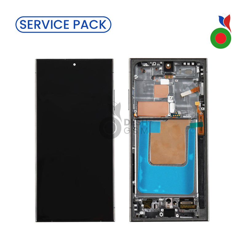 Ecran Complet S24 Ultra 5G S928 AVEC CHASSIS | SERVICE PACK | TITANIUM NOIR/BLEU/VERT | SAMSUNG | Assembled