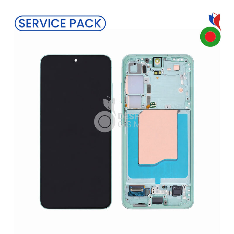 Ecran Complet S25 5G avec Chassis (S931B) Assembled | VERT D'EAU - SERVICE PACK | SAMSUNG