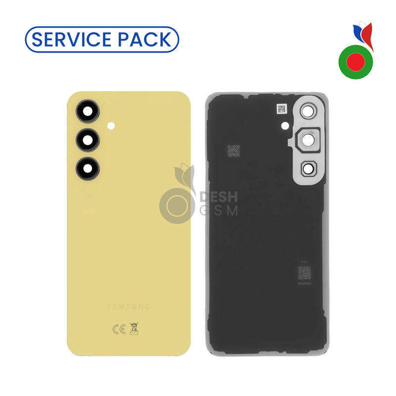 Vitre Arriere S24 FE 5G (S721B) | JAUNE - SERVICE PACK | SAMSUNG