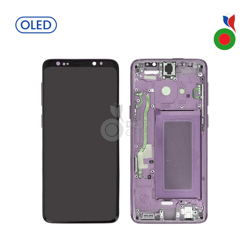 Ecran Complet LCD S9 4G (G960F) avec Chassis | VIOLET - OLED | SAMSUNG