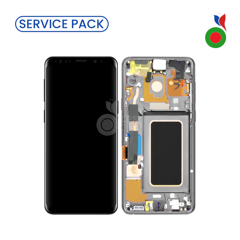 Ecran Complet LCD S9 avec Chassis (G960F) | GRIS - SERVICE PACK | SAMSUNG