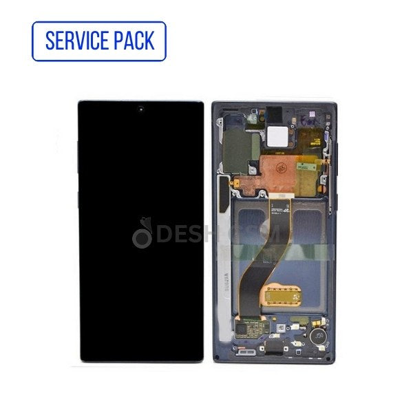 SAMSUNG NOTE 10 PLUS N975F ECRAN SERVICE PACK AVEC CHASSIS   *SIVER* - *BLANC