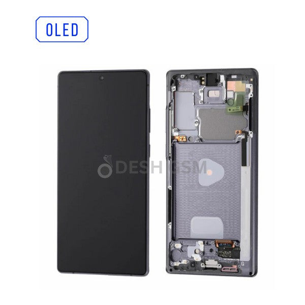 ECRAN LCD SAMSUNG NOTE 20 N980 N981 AVEC CHASSIS (NOIR) OLED