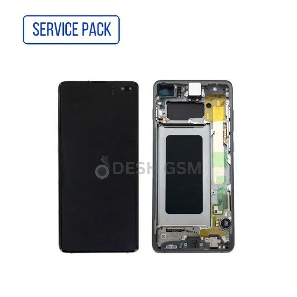 ECRAN LCD SAMSUNG S10 PLUS G975F SERVICE PACK AVEC CHASSIS (CERAMIC | OR)