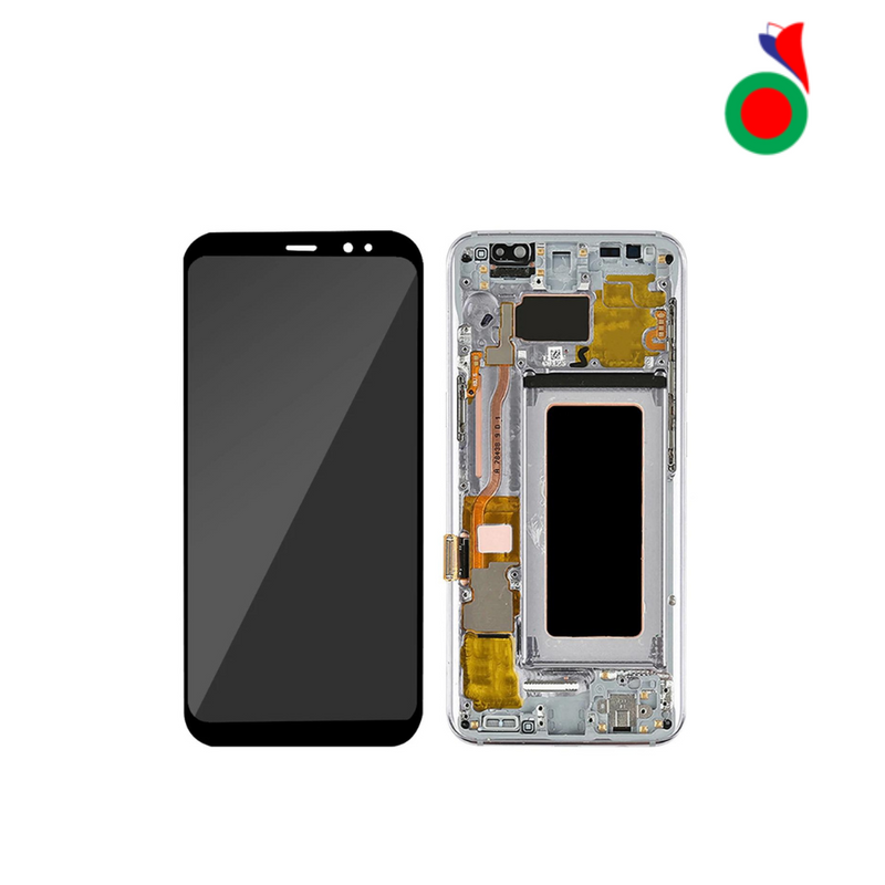 Ecran Complete LCD S8 (G950F) avec Chassis | ARGENT - ORIGINAL | SAMSUNG