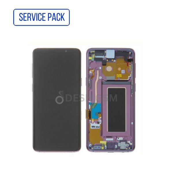 Eecran SAMSUNG S9 G960F SERVICE PACK AVEC CHASSIS (VIOLET)