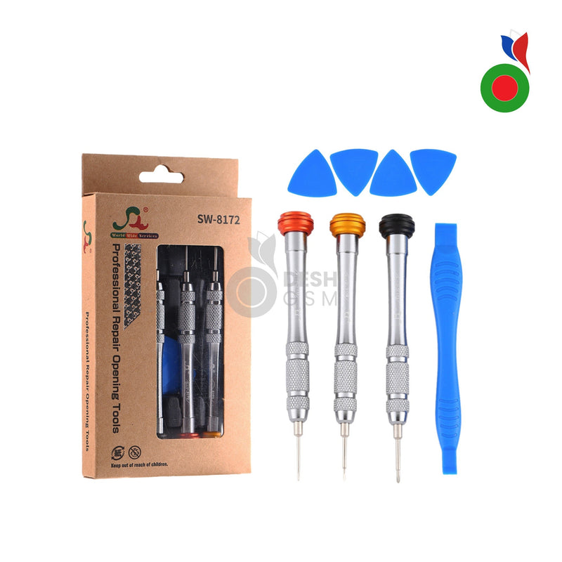 Opening Tool & Screwdriver - 8 Pcs (SW-8172) | SWS