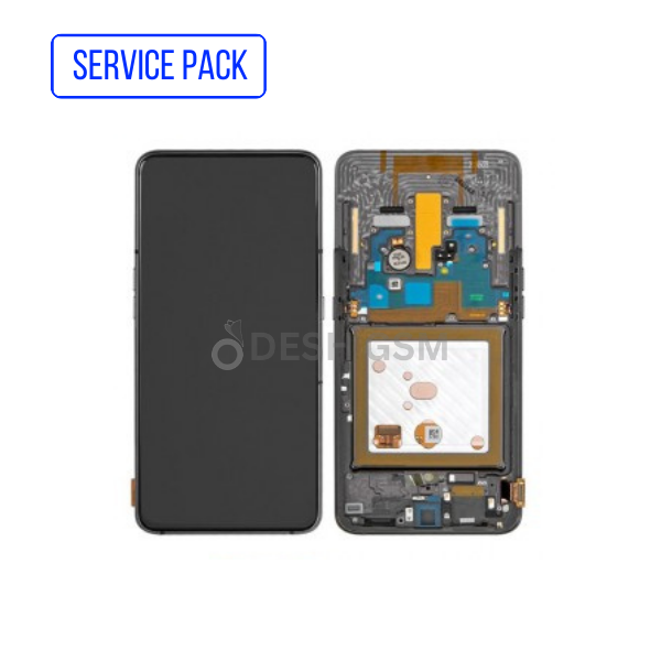 ECRAN Samsung A80 A805F LCD Service Pack avec Chassis  Noir