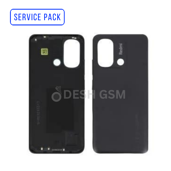 Vitre Arriere Graphite XIAOMI Redmi 12C SERVICE PACK NOIR