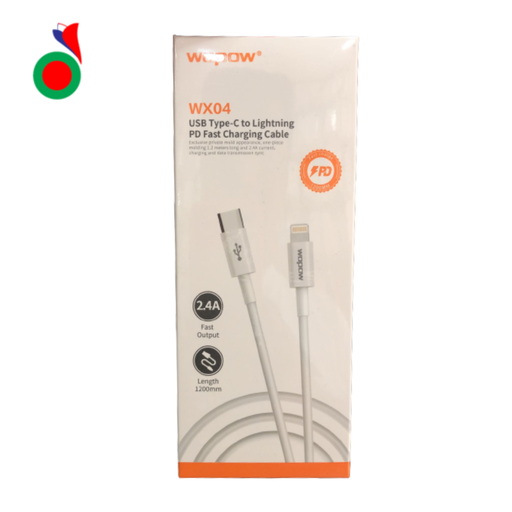 Wopow WX04 Usb Type C FOR Lightining PD Fast Charging Cable