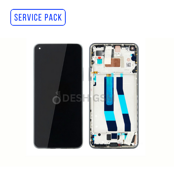 ECRAN LCD XIAOMI MI 11 5G SERVICE PACK AVEC CHASSIS  - SILVER