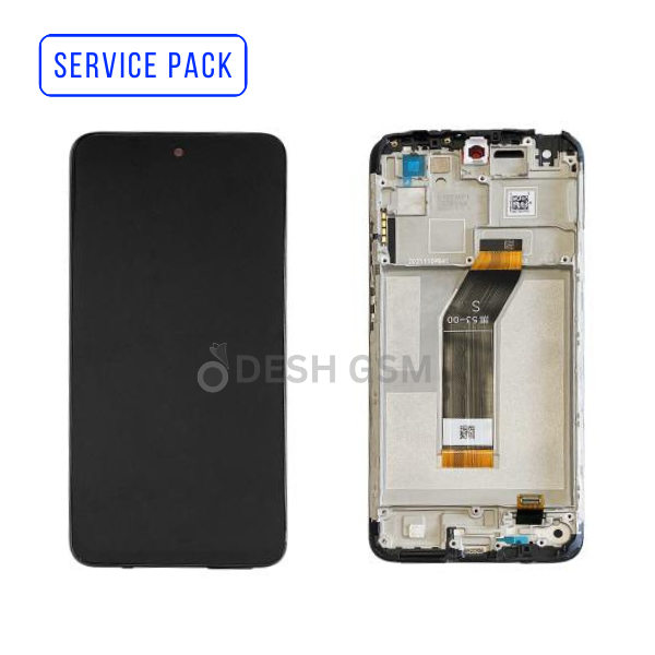 ECRAN XIAOMI REDMI 10 2022 SERVICE PACK | 560001K19S00 | AVEC CHASSIS (NOIR)