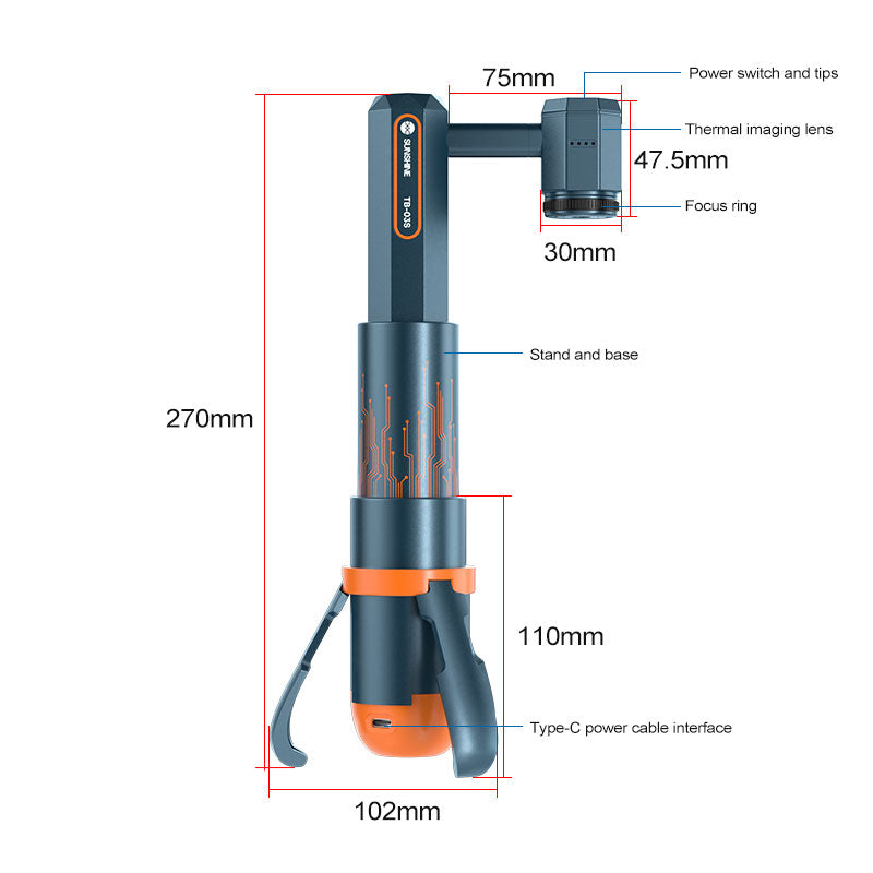 SUNSHINE TB-03S Infrarouge rine Thermique Caméra