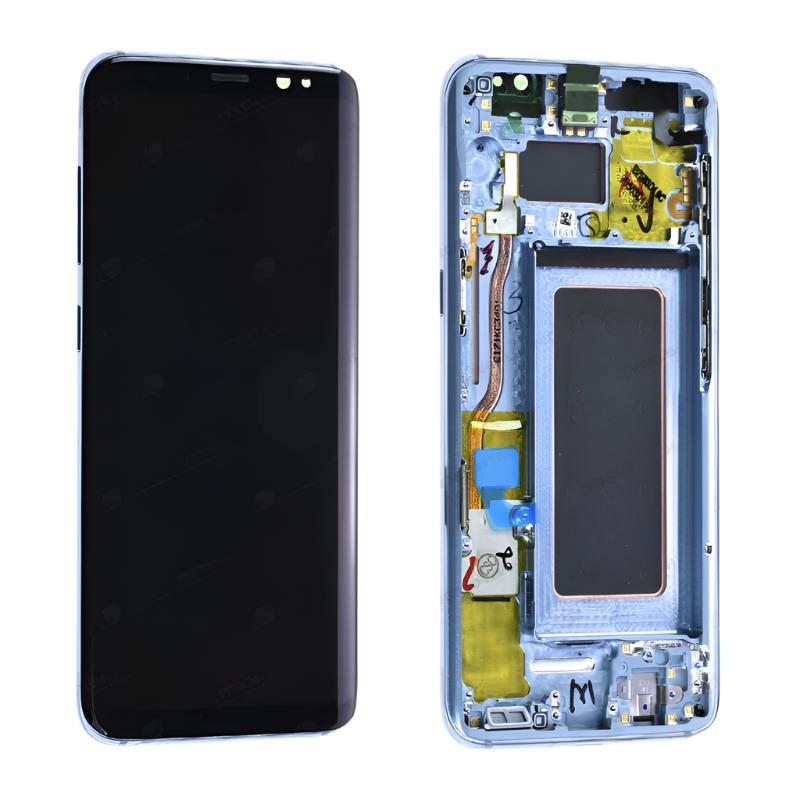 ECRAN SAMSUNG S8 G950F SERVICE PACK AVEC CHASSIS (BLEU)
