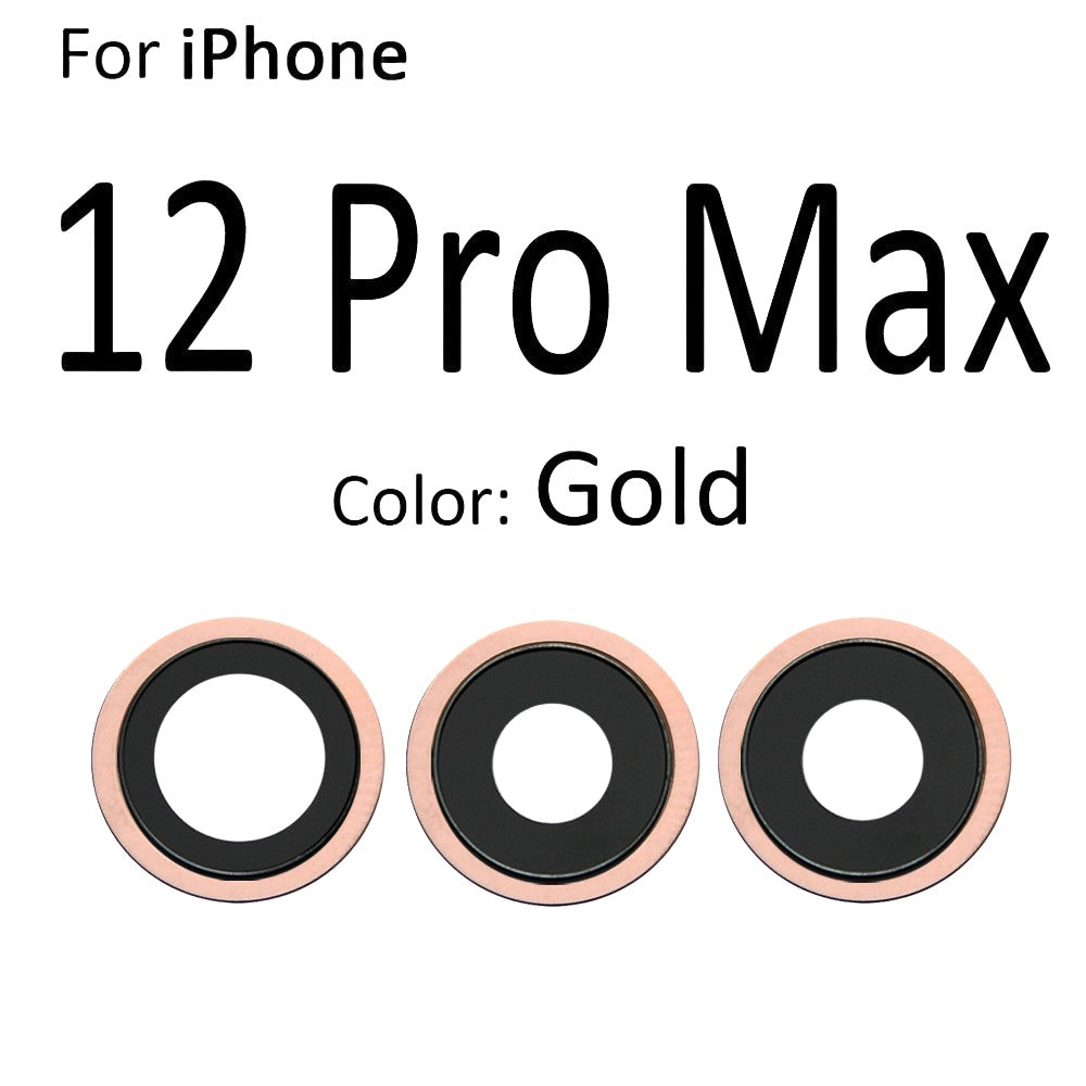 Lentille Caméra Arrière Avec Contour Pour iPhone 12 Pro max