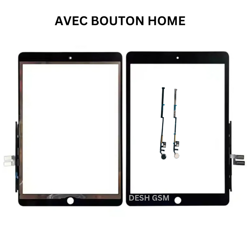 Tactile IPAD 9TH 2021 A2603 A2602 10,2 INCH AVEC HOME BUTTON NOIR