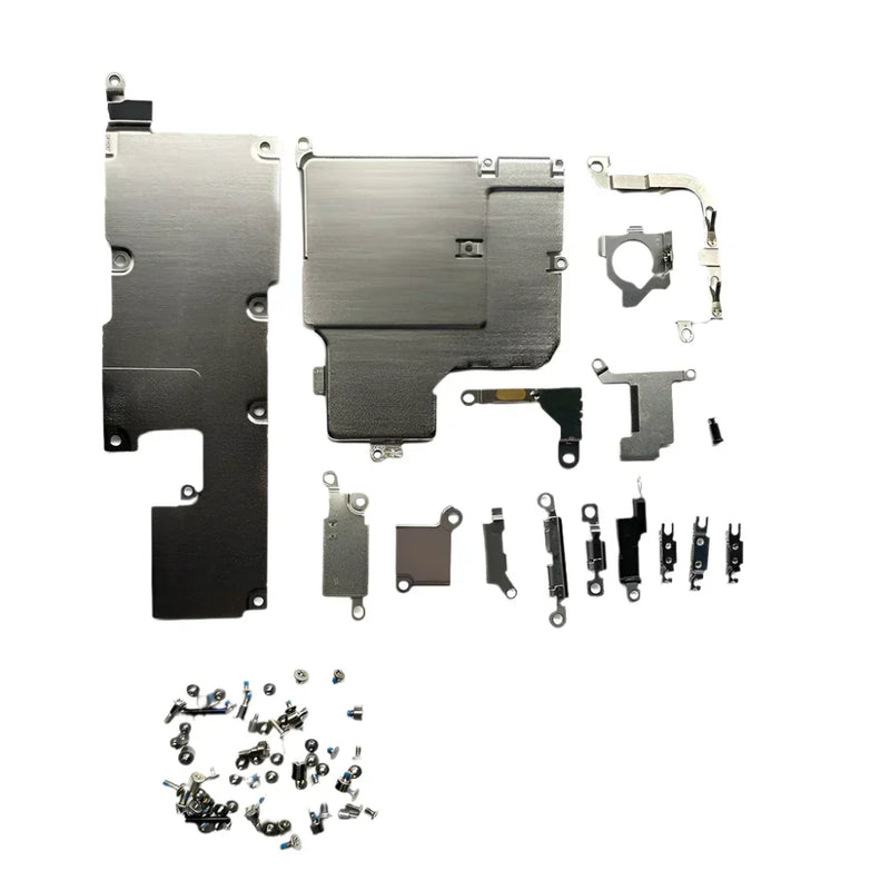 Jeu de vis interne et Plaquede Protection metal complet iPhone 14