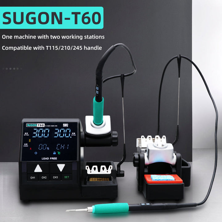 Soldering Station avec 3 Tip (T60) | SUGON