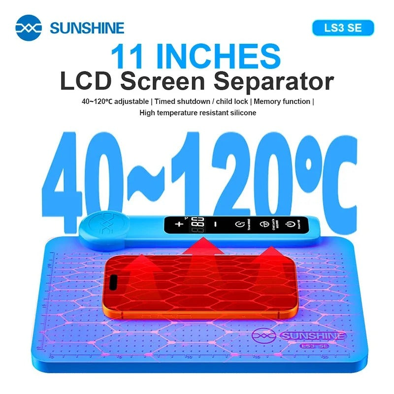 SUNSHINE LS3 SE Séparateur d écran LCD Température de mémoire intelligente 40 ~ 120 ℃ | 11 pouces