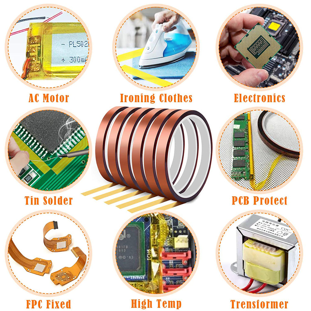 Adhesive High Heat Rating YELLOW Tape