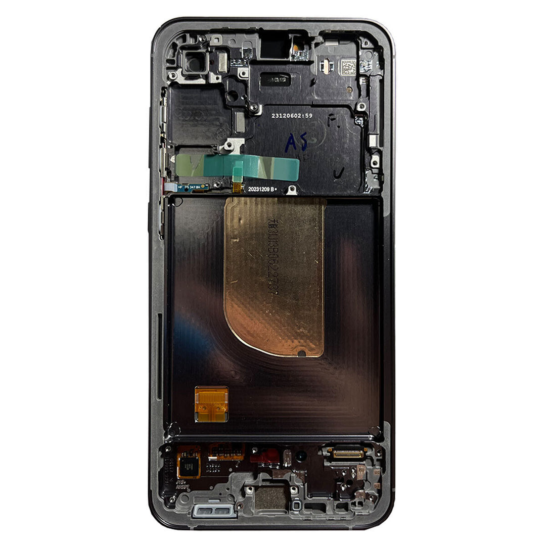 ECRAN Samsung Galaxy S23 FE 5G (S711B) S23FE SERVICE PACK AVEC CHASSIS (BLANC)