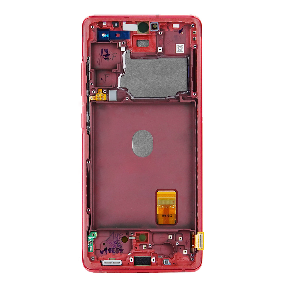 ECRAN SAMSUNG S20 FE G780/G781 4G/5G SERVICE PACK AVEC CHASSIS (ROUGE)