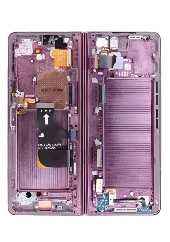 ECRAN SAMSUNG Z FOLD 4 5G F936F F936 2022 AVEC CHASSIS SERVICE PACK INNER (BURGUNDY)