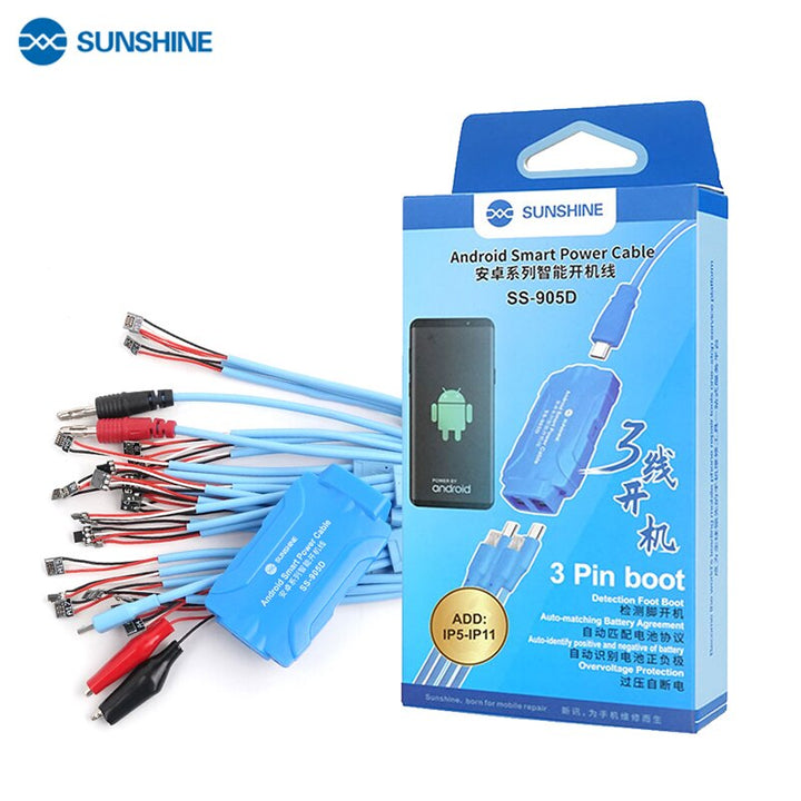 SUNSHINE SS-905A Power Cable Test TOOL , UPGRADET IPHONE 13 PRO MAX AND Android