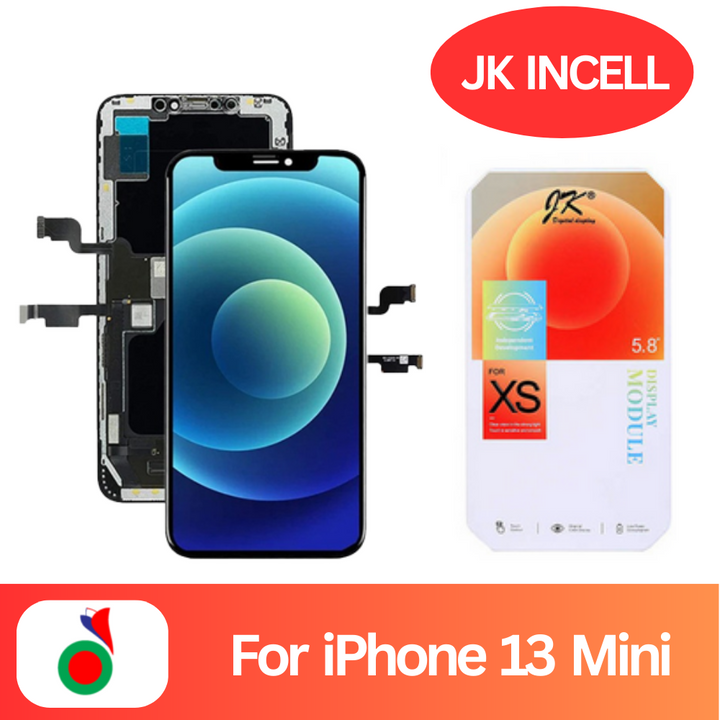 JK FHD INCELL /RJ INCELL  IPHONE 13 MINI ECRAN HIGH BRIGHTNESS Original JK