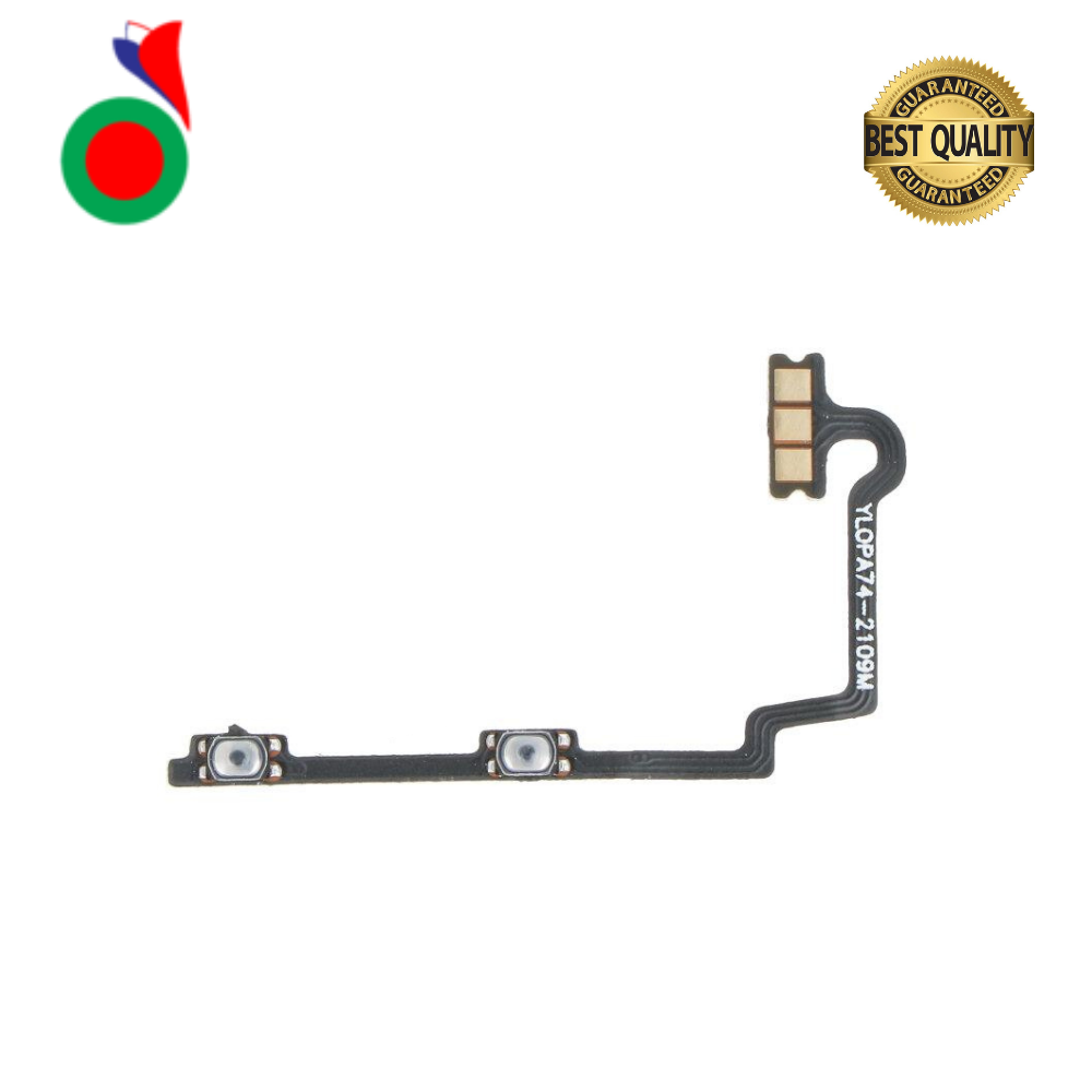 Power On Off Volume Up Down Button Mute key Switch Flex Cable Ribbon Power and Volume Nappe For OPPO A74 5G Volume Flex