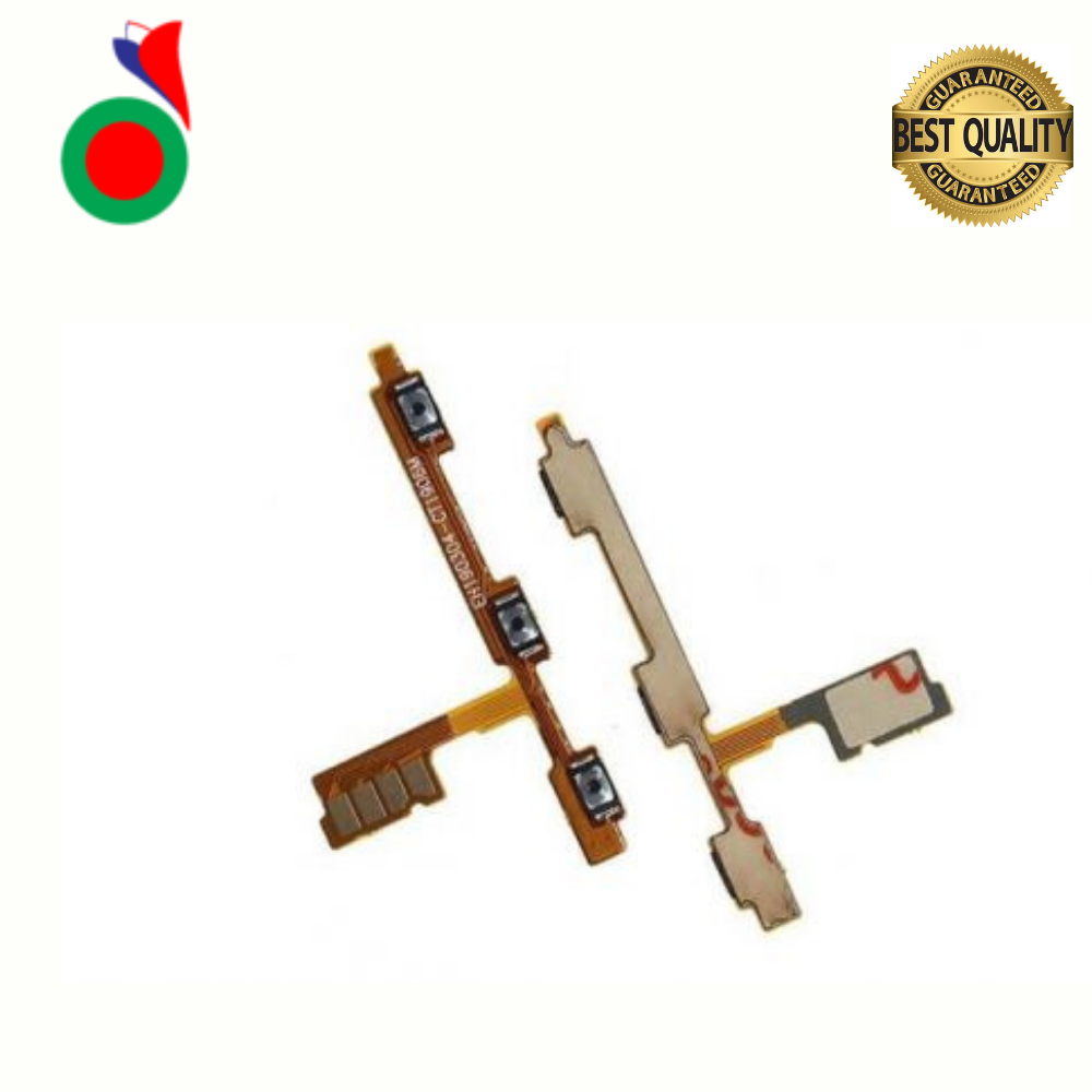 Power On Off Volume Up Down Button Mute key Switch Flex Cable Ribbon Power and Volume Nappe For Huawei nova 4e/ P30 lite