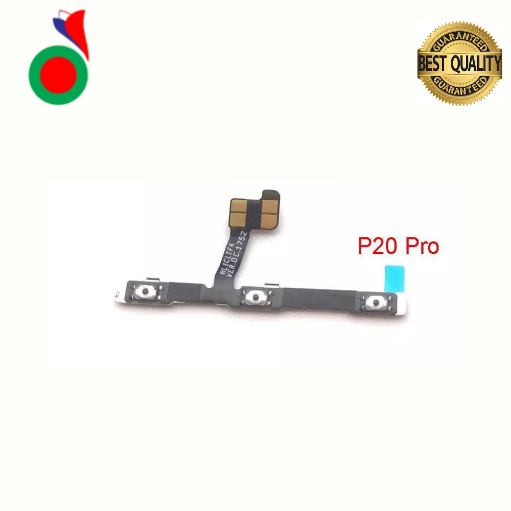 Power On Off Volume Up Down Button Mute key Switch Flex Cable Ribbon Power and Volume Nappe For Huawei P20 Pro
