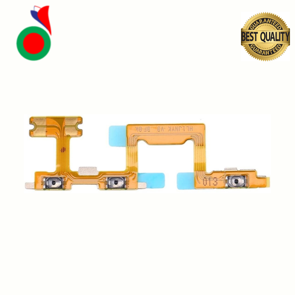 Power On Off Volume Up Down Button Mute key Switch Flex Cable Ribbon Power and Volume Nappe For Huawei P40 Lite